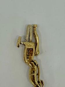 10k Wavy S shape Diamond Bracelet - Photo 5