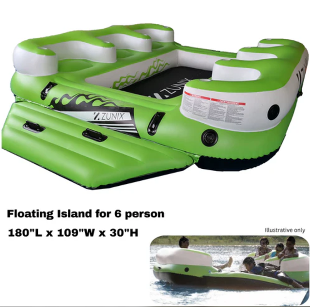 Brand New 6 Person Floating Island Float–ZUNIX FYD-056 – $199