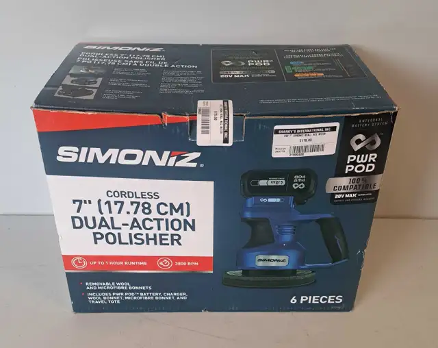 20V  7' Simoniz Dual Action Polisher (31999408)