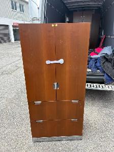 Free delivery used Wooden Cabinet with Shelves and Drawers - Photo 5