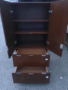 Free delivery used Wooden Cabinet with Shelves and Drawers - Photo 5