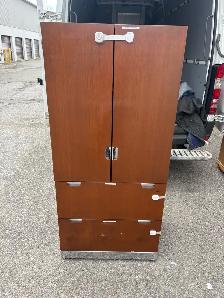 Free delivery used Wooden Cabinet with Shelves and Drawers - Photo 9