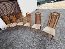 Free delivery used Wooden Dining Table with 6 Chairs - Photo 9