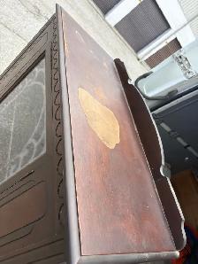 Free delivery Antique Glass Display Cabinet with Drawer - Photo 7