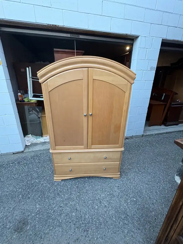 Free delivery used Wooden Armoire with Drawers