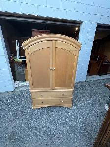 Free delivery used Wooden Armoire with Drawers