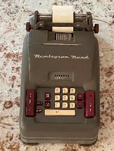 Vintage Remington Rand Adding Machine. Tested and Works Great