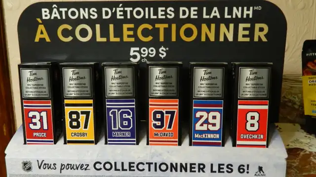 Tim Horton Présentoir Baton de hockey d'étoiles d le LNH  Mint