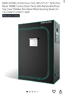 MARS HYDRO 4x2x6 Grow Tent - ONLY $100 NEW NEVER OPENED