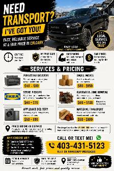 Moving • Furniture Delivery • Junk Removal