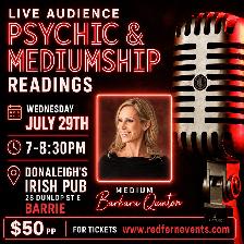 LIVE AUDIENCE PSYCHIC & MEDIUMSHIP READINGS, BARRIE