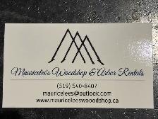 Mauricelee’s Woodshop & Arbor Rentals