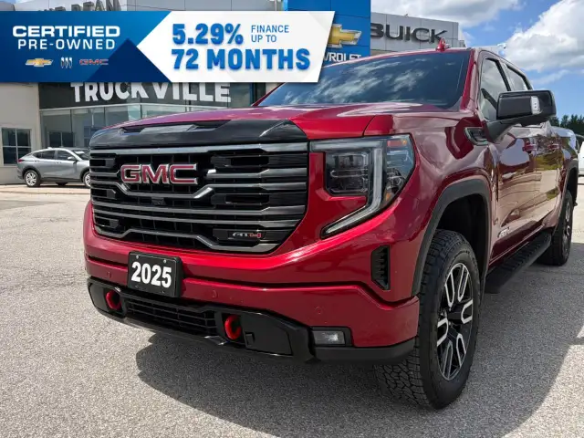 2025 GMC Sierra 1500 AT4 1-Owner // Tech Pkg // P/Sunroof //...