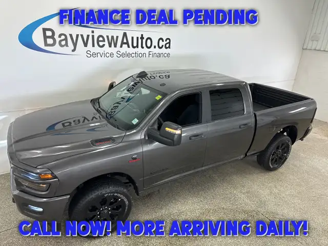 2026 RAM 3500 Big Horn - CREW/CUMMINS/4WD/LONG SCREEN/500KM!