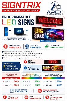 PROGRAMMABLE LED SIGNS Custom sizes