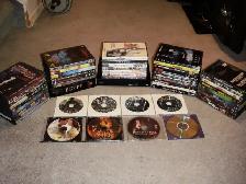 BLU-RAY PLAYER   57 DVD MOVIES, $70.