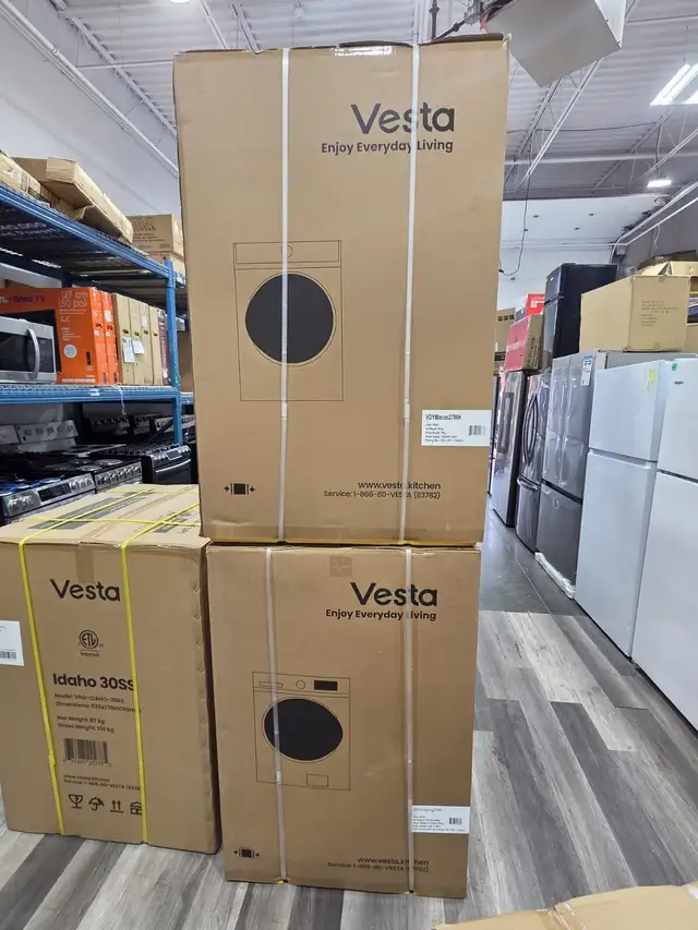 Washer Dryer Set – 27' Vesta Front Load | Box Packed | SALE SALE