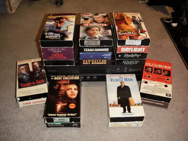 VCR   19 MOVIES, $65.