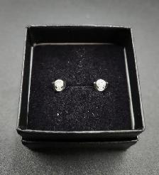 14k Solid Gold Earrings, Hoops, Studs with Diamonds.. - Photo 5