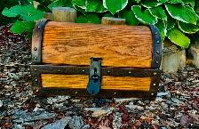 Solid Oak Treasure Chest - Photo 2