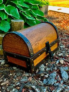 Solid Oak Treasure Chest - Photo 4