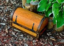 Solid Oak Treasure Chest - Photo 5