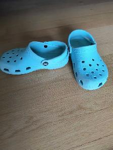 Light blue Crocs, junior size 1 - $10