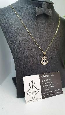 10 yellow gold chain & pendant #433_11 - Photo 2