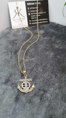 10 yellow gold chain & pendant #433_11 - Photo 4