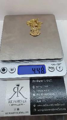 10 yellow gold chain & pendant #433_11 - Photo 6