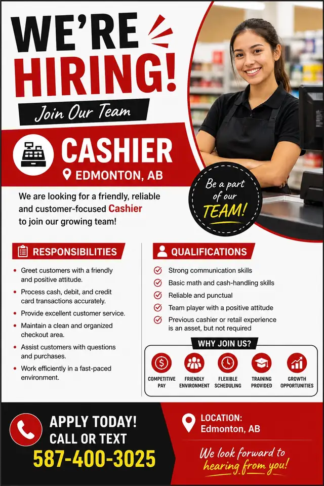 cashier job