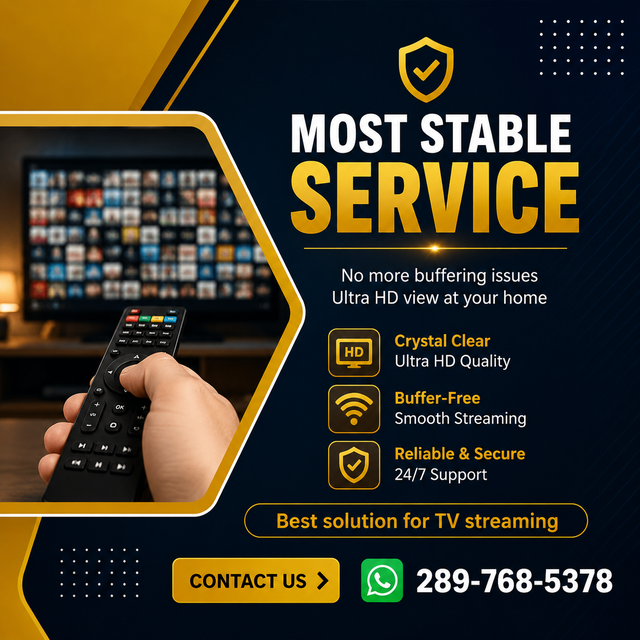 Most - Stable Tv Subscription -- Best 4K quality