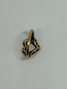 10k vintage Open Heart Diamond Ring - Photo 7
