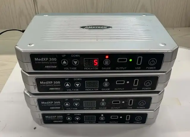 LOT OF 4 Amstron MedXP 300 External Battery - MEDXP-300v4