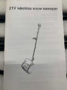 21V cordless snow sweeper black model 4220 - Photo 2