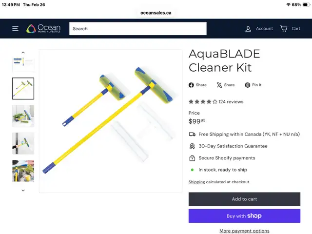 Aqua Blade window cleaning Kit