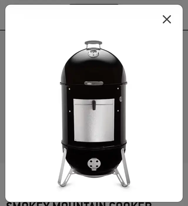 WEBER Smokey Mountain Cooker Smoker 22' (Largest)