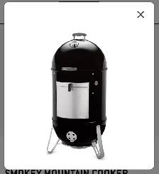 WEBER Smokey Mountain Cooker Smoker 22' (Largest) - Photo 2