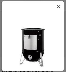 WEBER Smokey Mountain Cooker Smoker 22' (Largest) - Photo 4