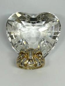 10 K Vintage Diamond Bow Cocktail Ring - Photo 10