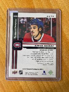 2022-23 Parkhurst Champions Autographs #309 Arber Xhekaj SP - Photo 2