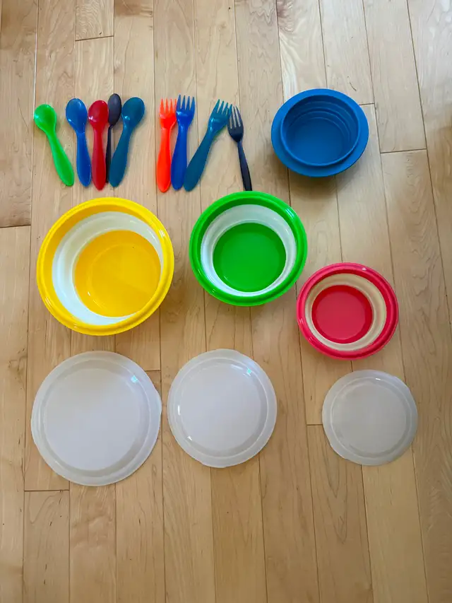 Collapsible Bowls, and Utensils Camping Gear