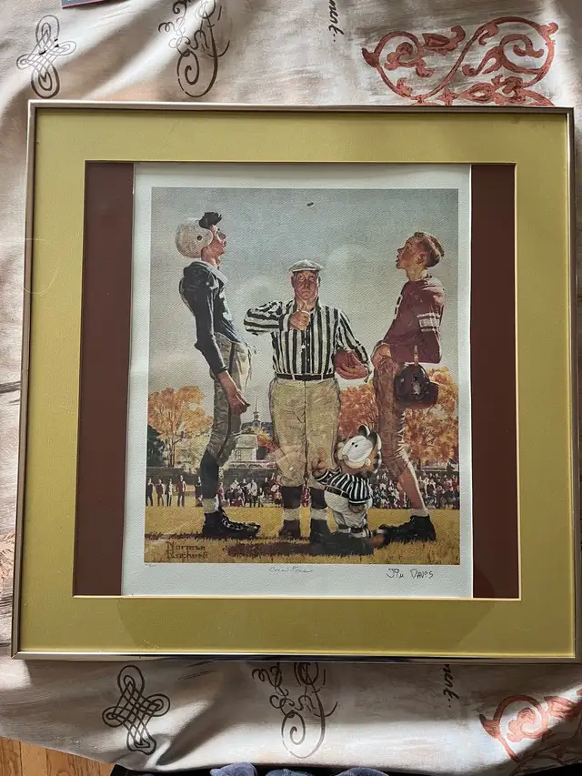 Norman Rockwell and Jim Davis Coin Toss Limited Edition Print