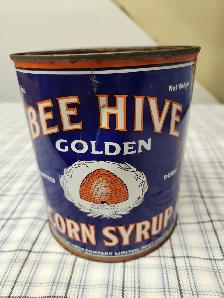 Vintage Bee Hive corn Syrup tin - Photo 2