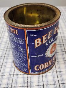 Vintage Bee Hive corn Syrup tin - Photo 3