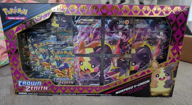 brand new sealed Pokémon crown zenith morpeko collection