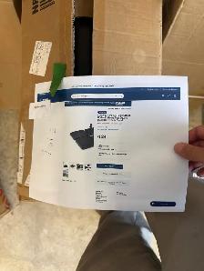 10 Ft patio umbrella with LED (navy blue) NEW (in box) - Photo 2