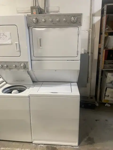 Laveuse sécheuse superposées Stacker 27'' blanche Whirlpool