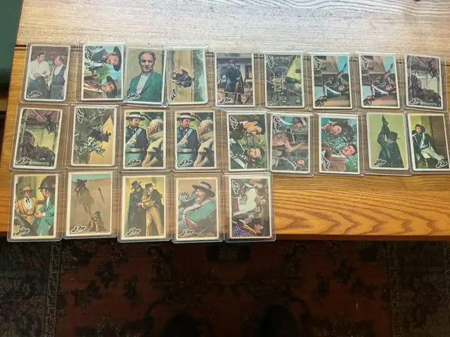 23 PARKHURST 1958 Walt Disney ZORRO Trading Cards !
