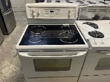 Cuisinière blanche vitrocéramique convection Kenmore